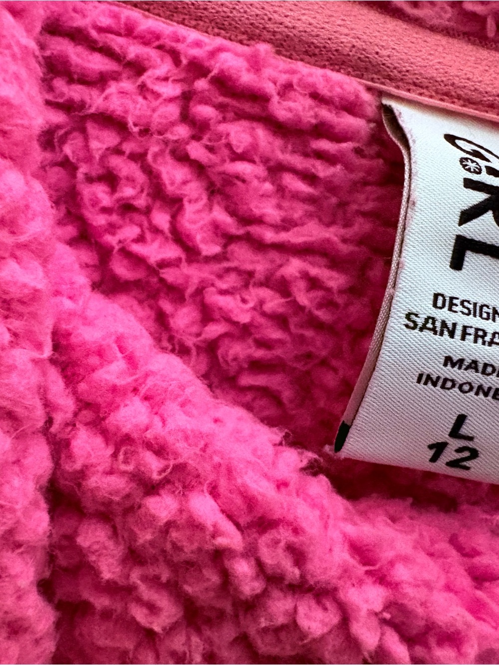 Athleta Girl Light Pink Sherpa Hoodie - Picture 3 of 5